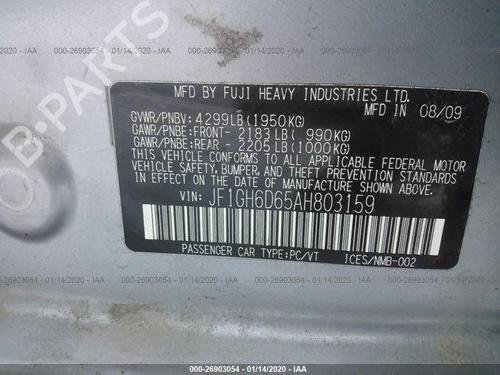 Fuel Tank Send Unit 2010 SUBARU Impreza