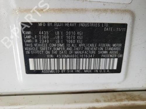 Fuel Tank Send Unit 2012 SUBARU Legacy