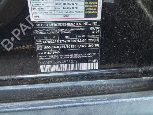 Exhaust Fluid Pump 2009 MERCEDES-BENZ GL-Class