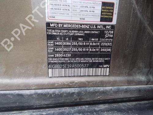 Exhaust Fluid Pump 2009 MERCEDES-BENZ ML-Class