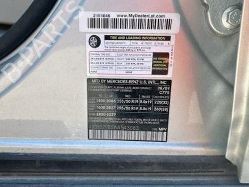 Exhaust Fluid Pump 2010 MERCEDES-BENZ ML-Class