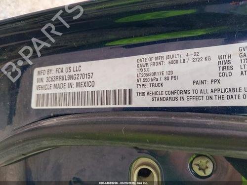 Exhaust Fluid Pump 2022 DODGE/RAM 3500 Pickup