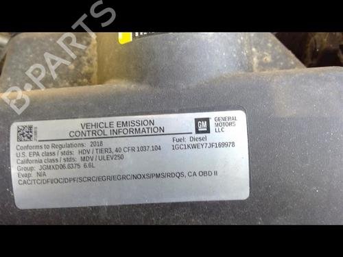 Exhaust Fluid Pump 2018 CHEVROLET Silverado 2500